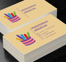 Wielobarwne kredki, Edukacja, Przedszkole - Wizytówki Netprint