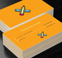 Ołówek z linijką, Edukacja, Przedszkole - Wizytówki Netprint