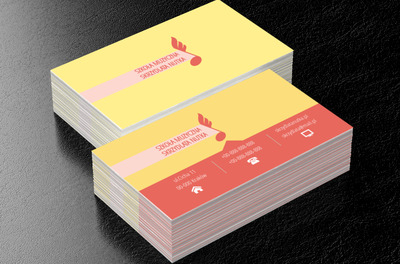 Latająca nutka, Edukacja, Szkoła muzyczna - Wizytówki Netprint