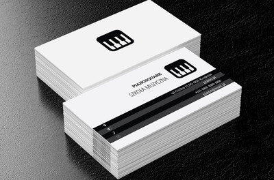 Klawisze pianina, Edukacja, Szkoła muzyczna - Wizytówki Netprint