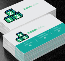 Zielone klocki, Edukacja, Żłobek - Wizytówki Netprint