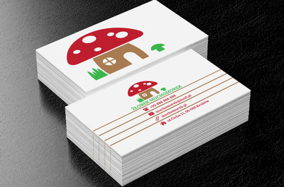 Domek z muchomora, Edukacja, Żłobek - Wizytówki Netprint
