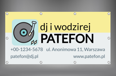 Ładny, przyciągający uwagę i skuteczny, Rozrywka, DJ - Banery Netprint