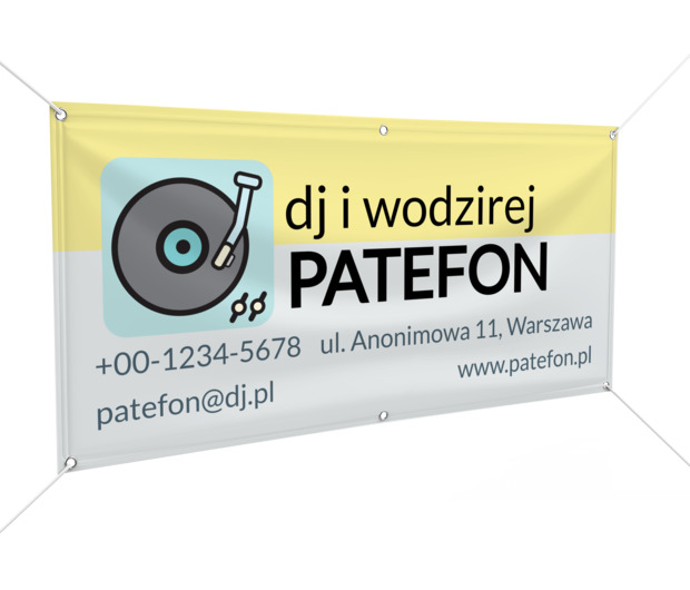 Ładny, przyciągający uwagę i skuteczny, Rozrywka, DJ - Banery Netprint szablony online