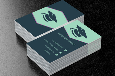 Czapka żaka, Edukacja, Korepetycje - Wizytówki Netprint