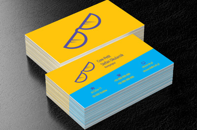 Grafika okularów, Edukacja, Korepetycje - Wizytówki Netprint