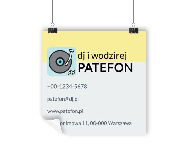 Klasyczny i niezmiennie skuteczny, Rozrywka, DJ - Plakaty Wielkoformatowe Netprint szablony online