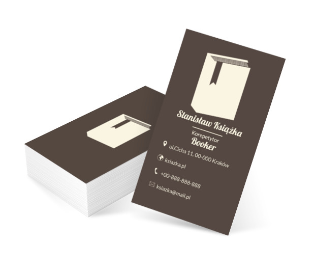 Biała księga, Edukacja, Korepetycje - Wizytówki Netprint szablony online