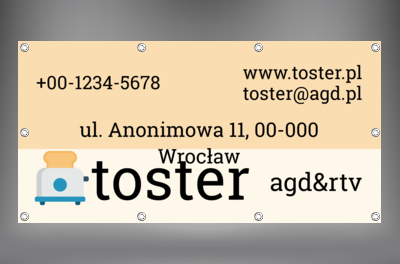 Bardzo smacznie, zdrowo i komfortowo, Sprzedaż, RTV i AGD - Banery Netprint