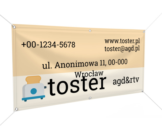 Bardzo smacznie, zdrowo i komfortowo, Sprzedaż, RTV i AGD - Banery Netprint szablony online