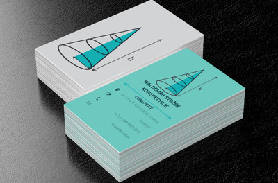 Stożek, Edukacja, Korepetycje - Wizytówki Netprint