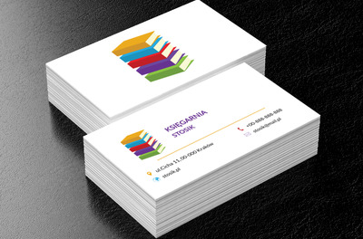 Kolorowy stosik, Edukacja, Księgarnia - Wizytówki Netprint