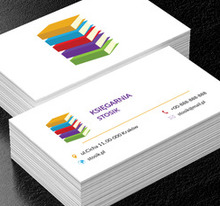 Kolorowy stosik, Edukacja, Księgarnia - Wizytówki Netprint