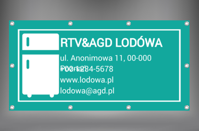 Wyróżniający się i łatwy do odróżnienia, Sprzedaż, RTV i AGD - Banery Netprint