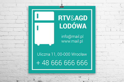 Numer telefonu jest najważniejszy, Sprzedaż, RTV i AGD - Plakaty Wielkoformatowe Netprint