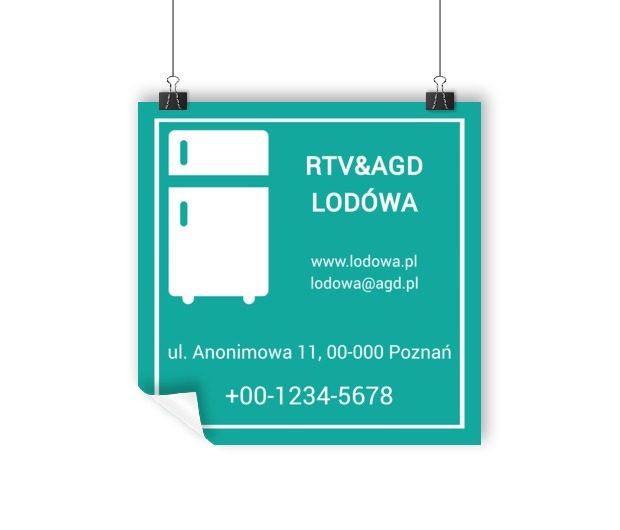 Numer telefonu jest najważniejszy, Sprzedaż, RTV i AGD - Plakaty Wielkoformatowe Netprint szablony online