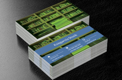 Regały z książkami, Edukacja, Księgarnia - Wizytówki Netprint