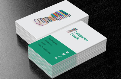 Stos książek, Edukacja, Księgarnia - Wizytówki Netprint