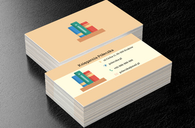 Półka z książkami, Edukacja, Księgarnia - Wizytówki Netprint
