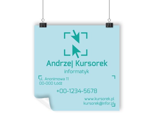 Prostota z dynamicznym akcentem, Telekomunikacja i Internet, Informatyk - Plakaty Wielkoformatowe Netprint szablony online