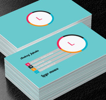 Kolorowy zegar, Edukacja, Logopeda - Wizytówki Netprint