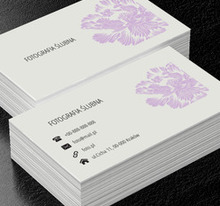 Piękny kwiat, Fotografia, Fotograf ślubny - Wizytówki Netprint