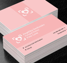 Serce z migawki, Fotografia, Fotograf ślubny - Wizytówki Netprint