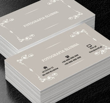 Ozdobna ramka, Fotografia, Fotograf ślubny - Wizytówki Netprint