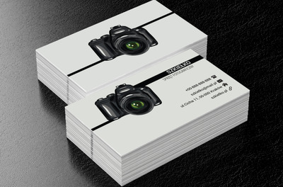 Czarna lustrzanka, Fotografia, Sprzęt fotograficzny - Wizytówki Netprint