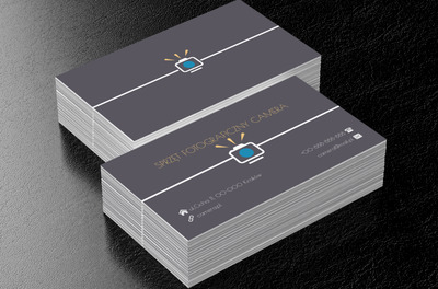 Niebieski obiektyw, Fotografia, Sprzęt fotograficzny - Wizytówki Netprint