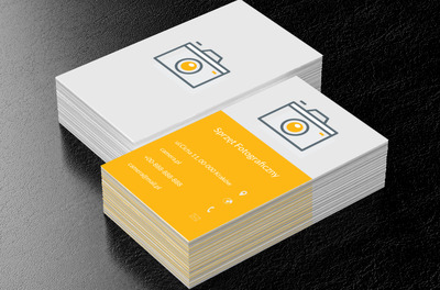 Żółte szkło, Fotografia, Sprzęt fotograficzny - Wizytówki Netprint