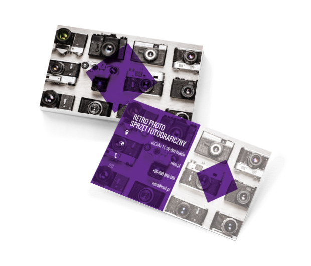 Imponująca kolekcja, Fotografia, Sprzęt fotograficzny - Wizytówki Netprint szablony online