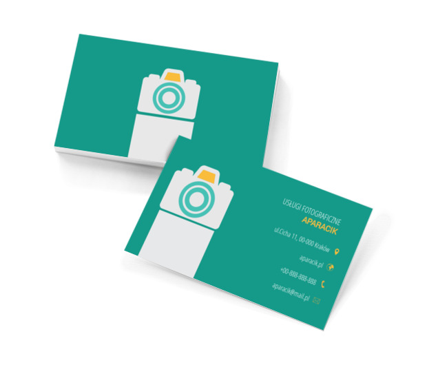 Kolorowy aparat, Fotografia, Usługi fotograficzne - Wizytówki Netprint szablony online