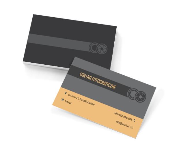 Dwie migawki, Fotografia, Usługi fotograficzne - Wizytówki Netprint szablony online