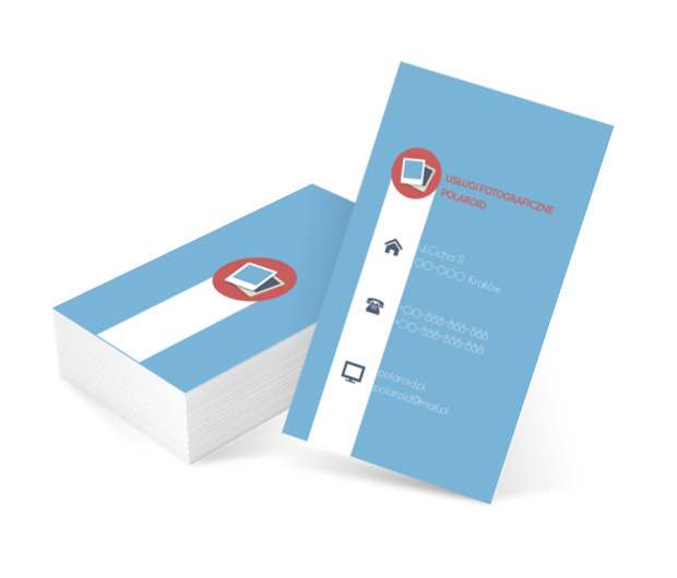 Zdjęcia z polaroida, Fotografia, Usługi fotograficzne - Wizytówki Netprint szablony online