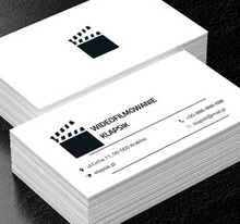 Klaps filmowy, Fotografia, Wideofilmowanie - Wizytówki Netprint