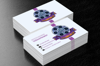Kolorowa taśma filmowa, Fotografia, Wideofilmowanie - Wizytówki Netprint