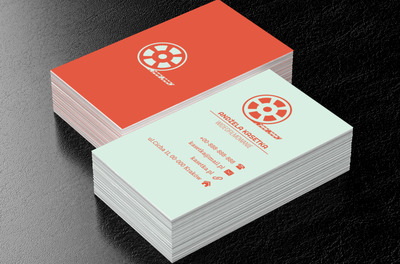 Czerwona szpula filmowa, Fotografia, Wideofilmowanie - Wizytówki Netprint