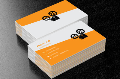 Czarny projektor, Fotografia, Wideofilmowanie - Wizytówki Netprint