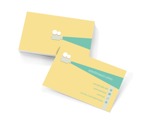 Kolorowy projektor, Fotografia, Wideofilmowanie - Wizytówki Netprint szablony online