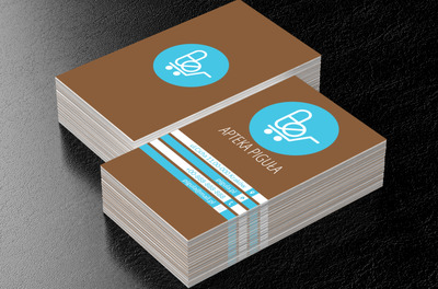 Leki na wózku, Medycyna, Apteka - Wizytówki Netprint