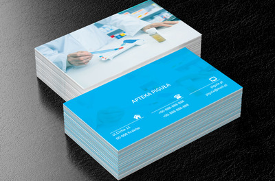 Farmaceuta w pracy, Medycyna, Apteka - Wizytówki Netprint