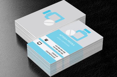 Syrop i tabletka, Medycyna, Apteka - Wizytówki Netprint