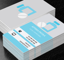 Syrop i tabletka, Medycyna, Apteka - Wizytówki Netprint