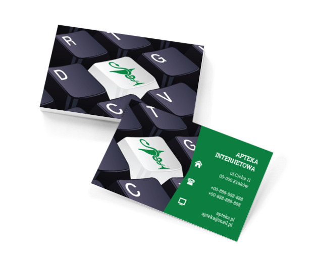 Klawiatura z grafiką, Medycyna, Apteka - Wizytówki Netprint szablony online
