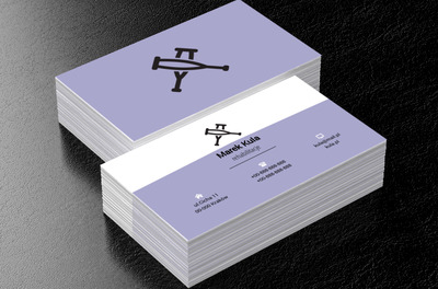 Skrzyżowane kule, Medycyna, Rehabilitacja - Wizytówki Netprint