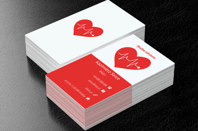 Wykres kardio, Medycyna, Lekarz - Wizytówki Netprint