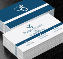 Dwa stetoskopy, Medycyna, Lekarz - Wizytówki Netprint