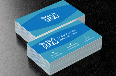 Białe narzędzia dentystyczne, Medycyna, Stomatologia - Wizytówki Netprint