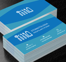 Białe narzędzia dentystyczne, Medycyna, Stomatologia - Wizytówki Netprint